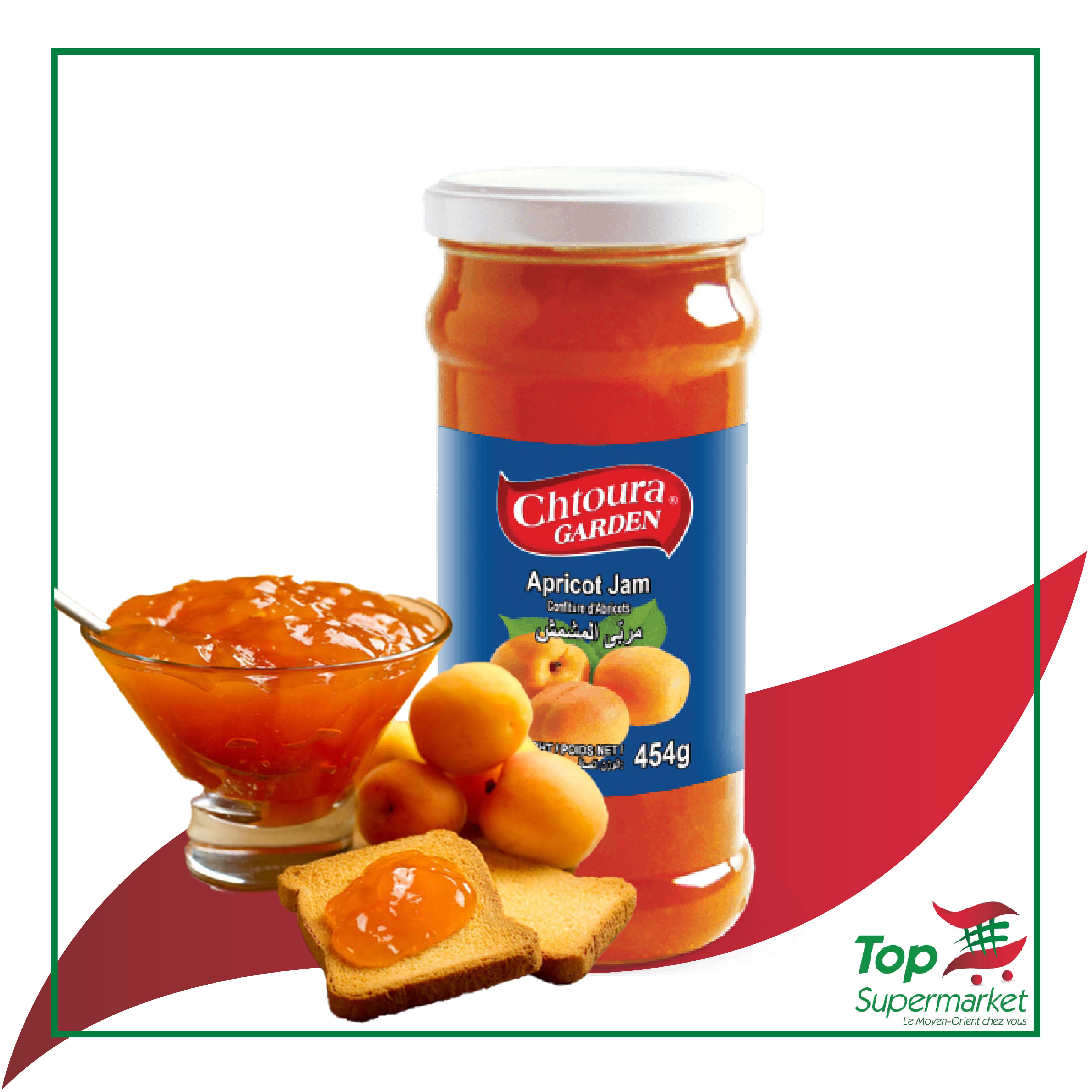 Chtoura Garden confiture d'abricots 454gr